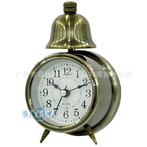 工厂直销 韩版简洁大字面单铃闹钟 品质与设计的完美结合