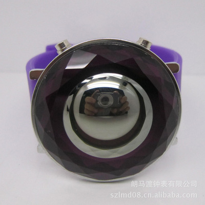 【供应手表批发工厂直销外贸畅销镜面硅胶LED手表】价格,厂家,图片,其他钟表,深圳市朗马渡钟表-